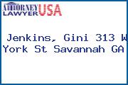 Jenkins, Gini 313 W York St Savannah GA