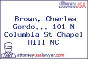 Brown, Charles Gordo... 101 N Columbia St Chapel Hill NC