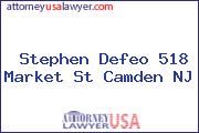 Stephen Defeo 518 Market St Camden NJ