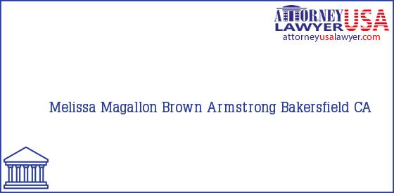 Telephone, Address and other contact data of Melissa Magallon, Bakersfield, CA, USA