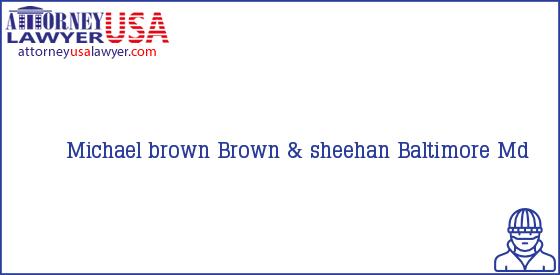 Telephone, Address and other contact data of Michael brown, Baltimore, Md, USA