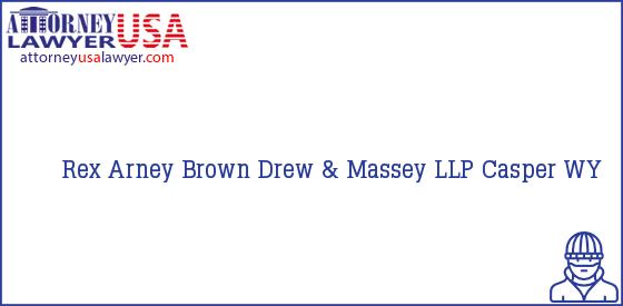 Telephone, Address and other contact data of Rex Arney, Casper, WY, USA