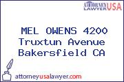 MEL OWENS 4200 Truxtun Avenue Bakersfield CA