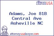 Adams, Joe 81B Central Ave Asheville NC