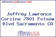 Jeffrey Lawrence Corzine 7801 Folsom Blvd Sacramento CA