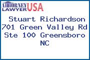 Stuart Richardson 701 Green Valley Rd Ste 100 Greensboro NC