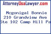 Mcgonigal Bonnie 210 Grandview Ave Ste 102 Camp Hill Pa