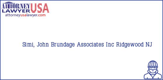 Telephone, Address and other contact data of Simi, John, Ridgewood, NJ, USA
