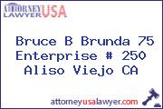 Bruce B Brunda 75 Enterprise # 250 Aliso Viejo CA