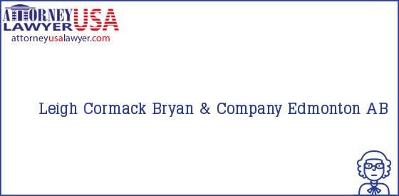 Telephone, Address and other contact data of Leigh Cormack, Edmonton, AB, USA