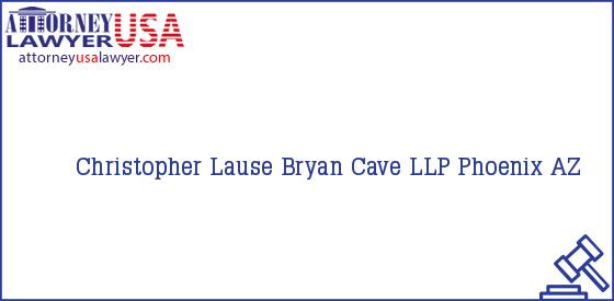 Telephone, Address and other contact data of Christopher Lause, Phoenix, AZ, USA