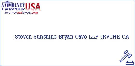 Telephone, Address and other contact data of Steven Sunshine, IRVINE, CA, USA