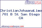 ChristianJohaanaLimon 701 B St San Diego CA