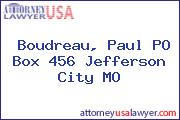 Boudreau, Paul PO Box 456 Jefferson City MO