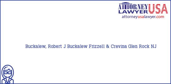 Telephone, Address and other contact data of Buckalew, Robert J, Glen Rock, NJ, USA