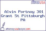 Alvin Portnoy 301 Grant St Pittsburgh PA
