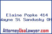 Elaine Popke 414 Wayne St Sandusky OH