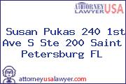 Susan Pukas 240 1st Ave S Ste 200 Saint Petersburg FL