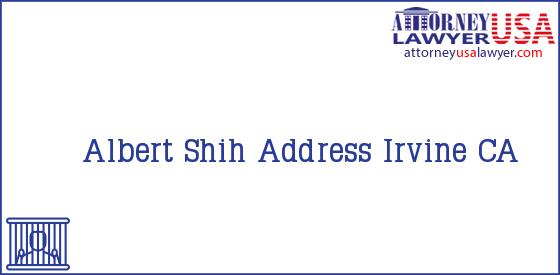 Telephone, Address and other contact data of Albert Shih, Irvine, CA, USA