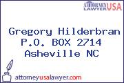 Gregory Hilderbran P.O. BOX 2714 Asheville NC
