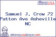 Samuel J Crow 72 Patton Ave Asheville NC