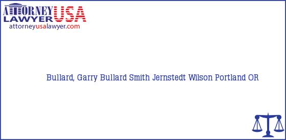 Telephone, Address and other contact data of Bullard, Garry, Portland, OR, USA