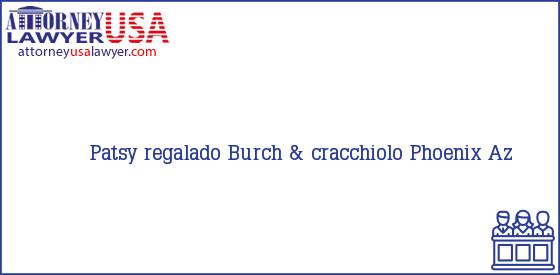 Telephone, Address and other contact data of Patsy regalado, Phoenix, Az, USA