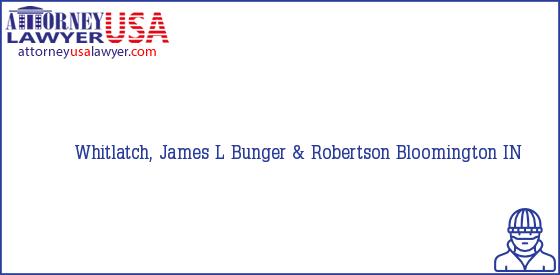 Telephone, Address and other contact data of Whitlatch, James L, Bloomington, IN, USA
