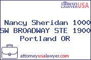 Nancy Sheridan 1000 SW BROADWAY STE 1900 Portland OR