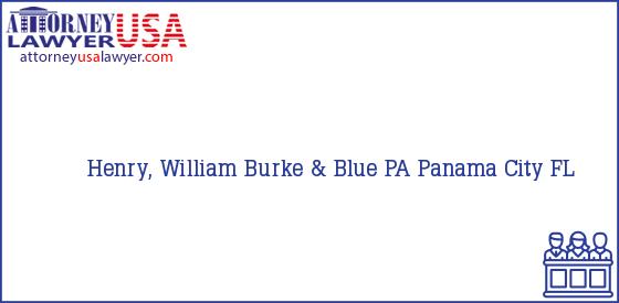Telephone, Address and other contact data of Henry, William, Panama City, FL, USA