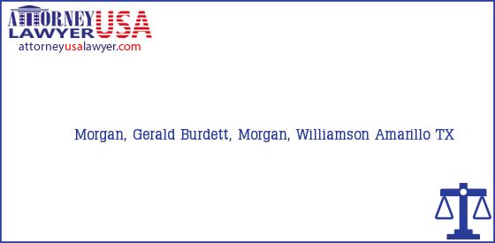 Telephone, Address and other contact data of Morgan, Gerald, Amarillo, TX, USA