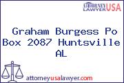 Graham Burgess Po Box 2087 Huntsville AL