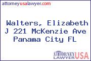 Walters, Elizabeth J 221 McKenzie Ave Panama City FL