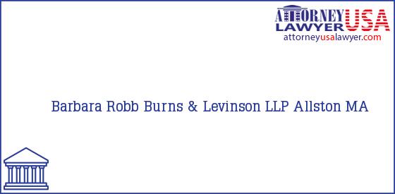 Telephone, Address and other contact data of Barbara Robb, Allston, MA, USA