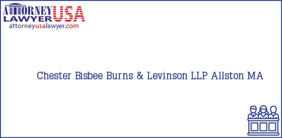 Telephone, Address and other contact data of Chester Bisbee, Allston, MA, USA
