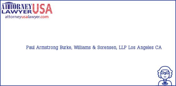 Telephone, Address and other contact data of Paul Armstrong, Los Angeles, CA, USA