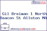 Gil Breiman 1 North Beacon St Allston MA