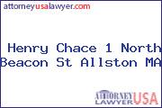 Henry Chace 1 North Beacon St Allston MA