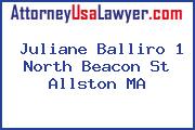 Juliane Balliro 1 North Beacon St Allston MA