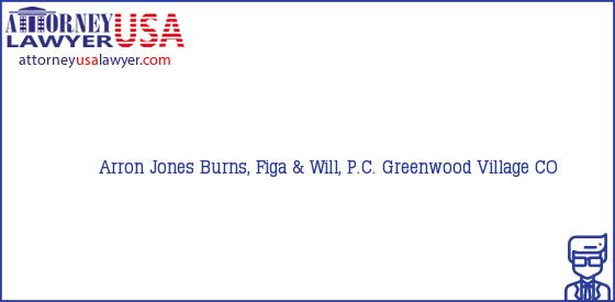 Telephone, Address and other contact data of Arron Jones, Greenwood Village, CO, USA