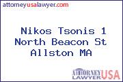 Nikos Tsonis 1 North Beacon St Allston MA