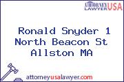 Ronald Snyder 1 North Beacon St Allston MA