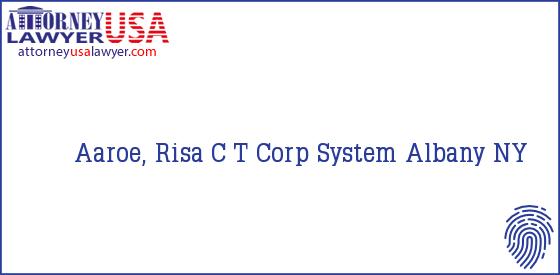 Telephone, Address and other contact data of Aaroe, Risa, Albany, NY, USA