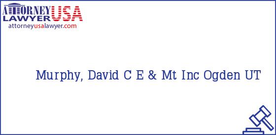 Telephone, Address and other contact data of Murphy, David, Ogden, UT, USA