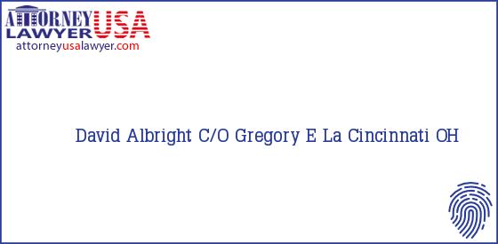 Telephone, Address and other contact data of David Albright, Cincinnati, OH, USA