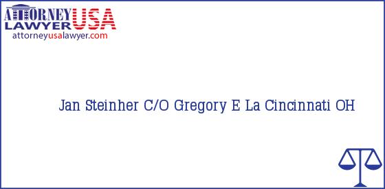Telephone, Address and other contact data of Jan Steinher, Cincinnati, OH, USA