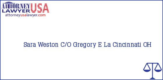 Telephone, Address and other contact data of Sara Weston, Cincinnati, OH, USA
