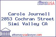 Carole Journell 2853 Cochran Street Simi Valley CA