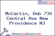 McCartin, Deb 730 Central Ave New Providence NJ