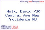 Wolk, David 730 Central Ave New Providence NJ
